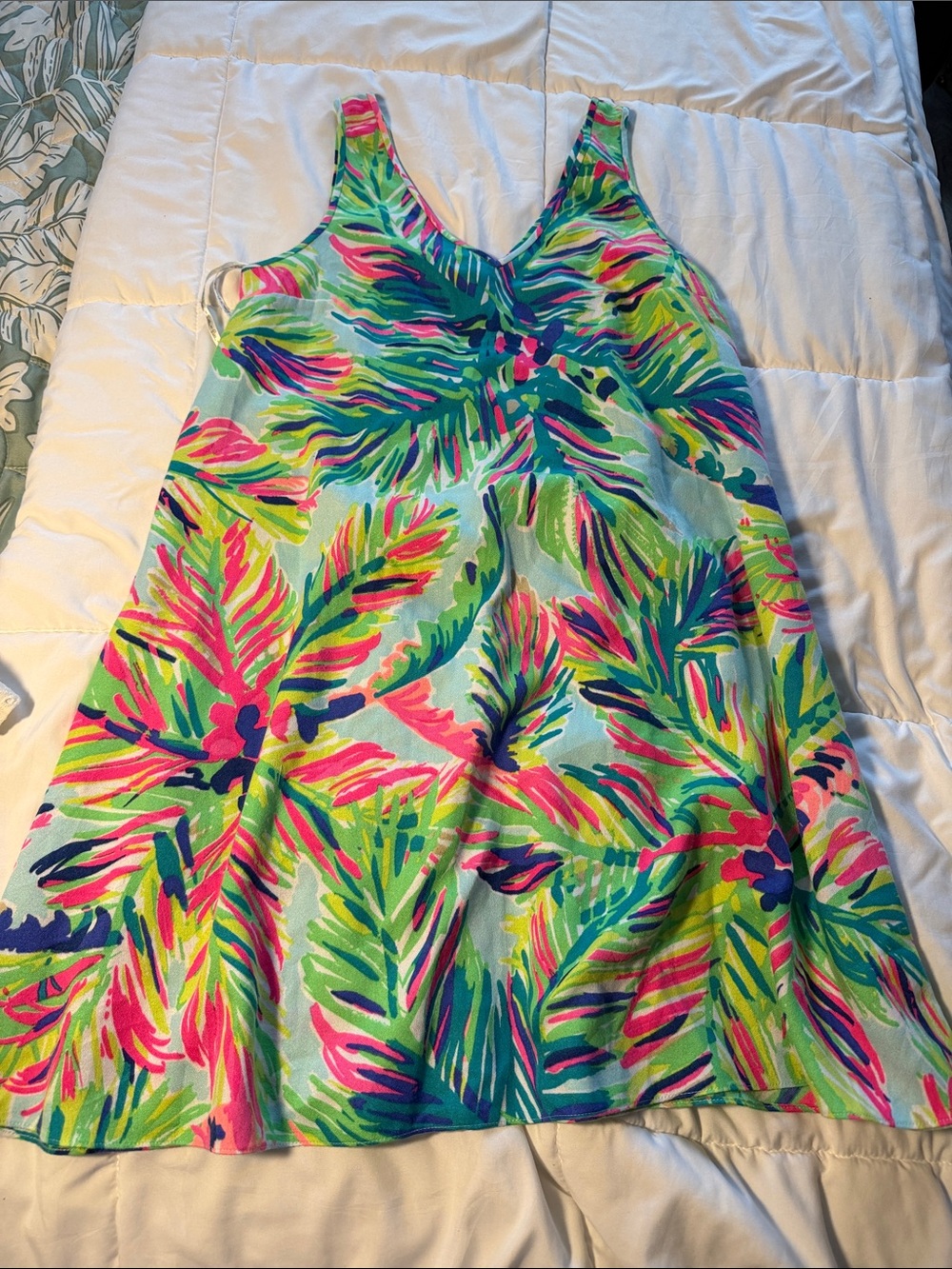 Bright Tropical Print women' One-Piece Dress - Multicolor